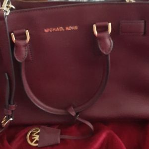 Michael Kors maroon purse